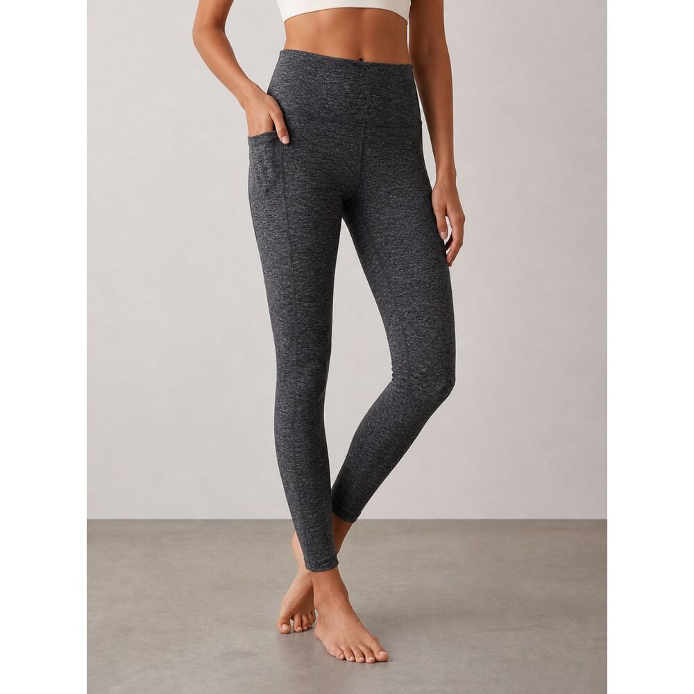 Offline by Aerie High Rise The Hugger Leggings XS Gray Heather Pocket Activewear